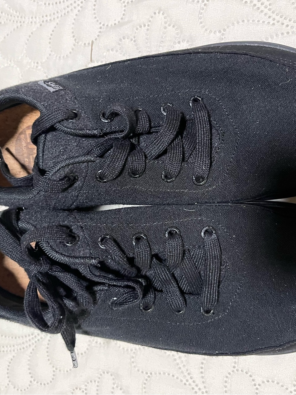 Lems Men's Low-Top Black Canvas Lace-Up Sneakers